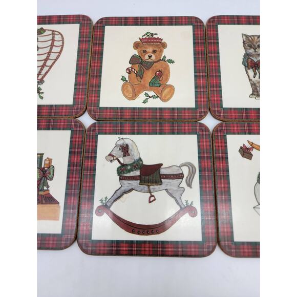 Vintage Pimpernel Christmas Coasters Various Pictures/Art Set of 6 - Picture 4 of 6